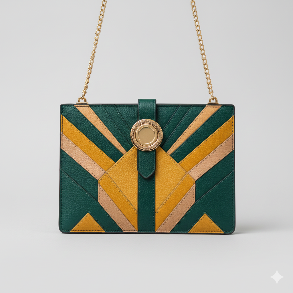 Luna Eclipse: Quilted Vegan Leather Wristlet