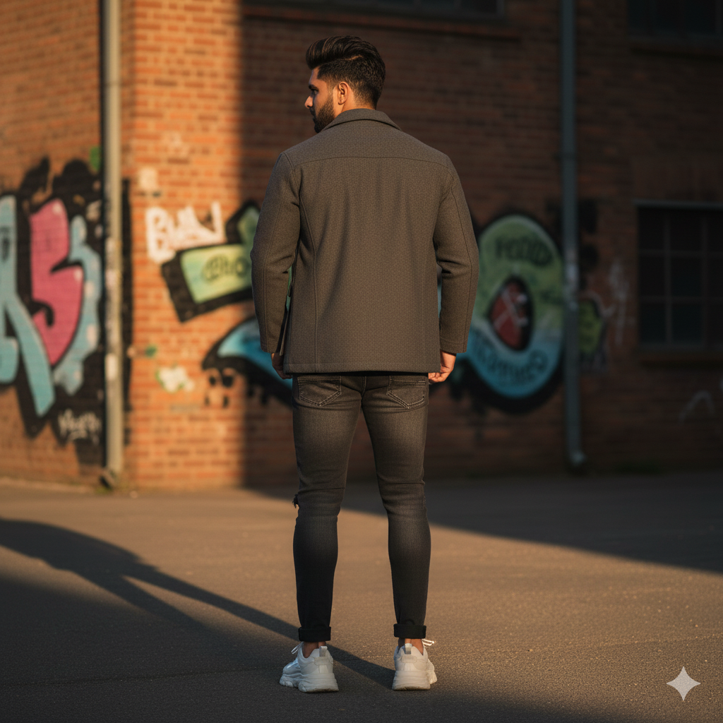 Carbon Distressed Skinny Jeans - Image 3